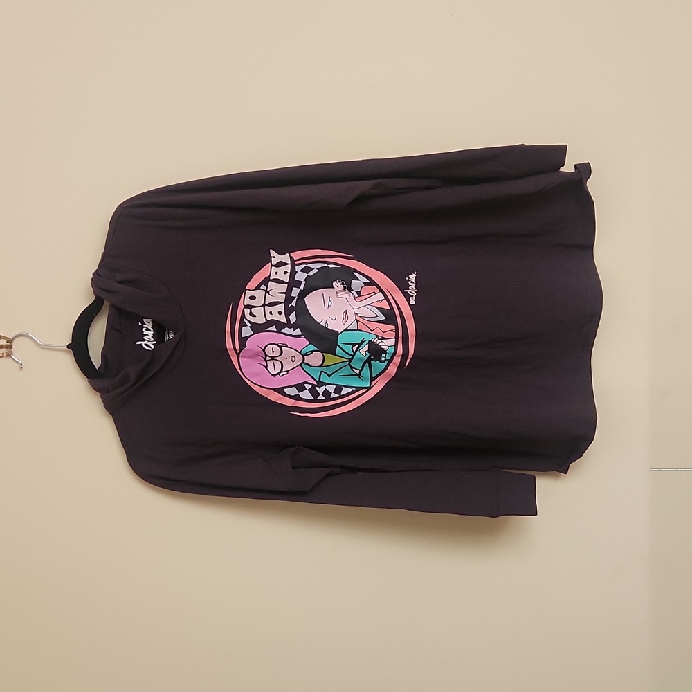 Torrid Daria hooded long sleeve shirt size 1